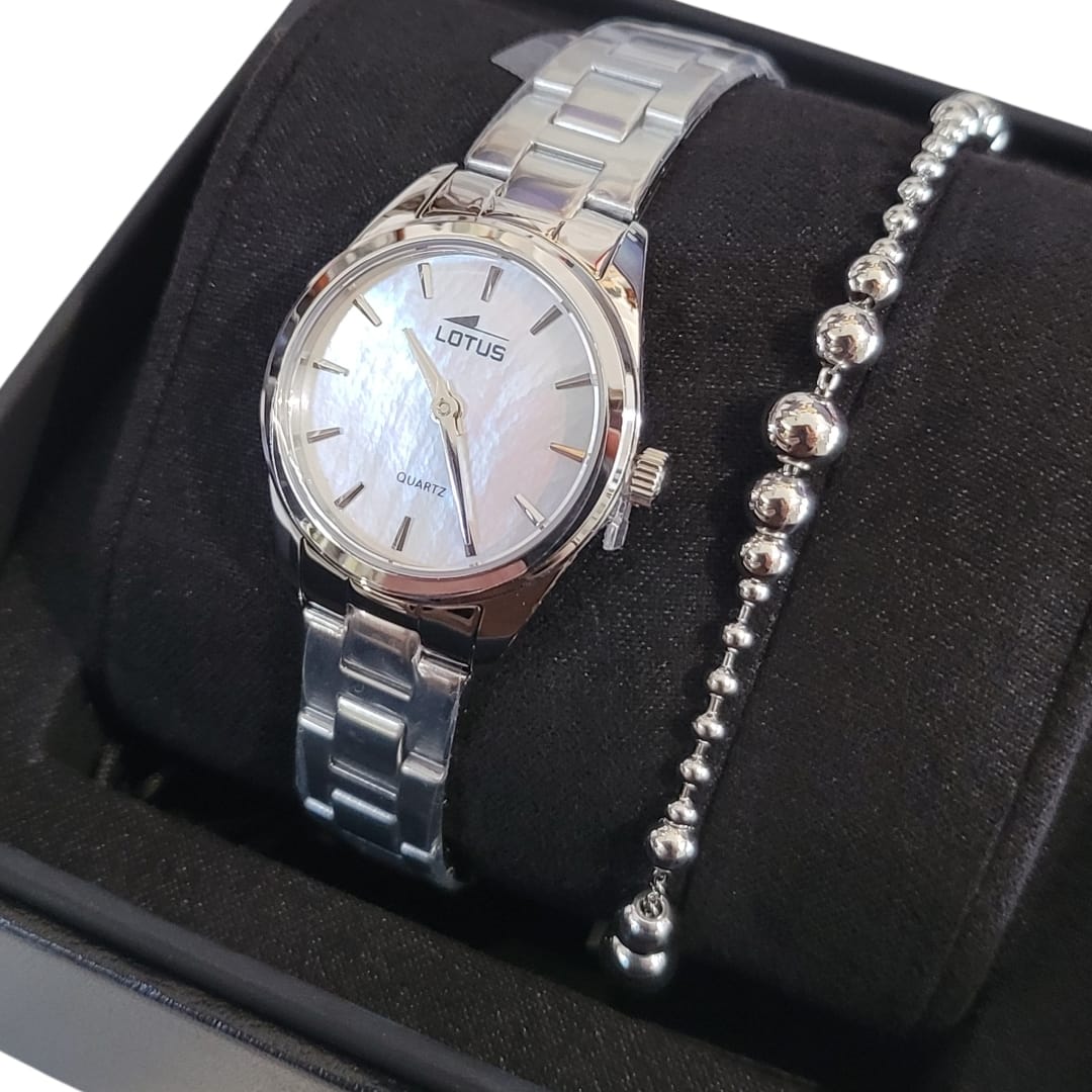 OROLOGIO DONNA 2GETHER LOTUS MADREPERLA CON BRACCIALE ACCIAIO