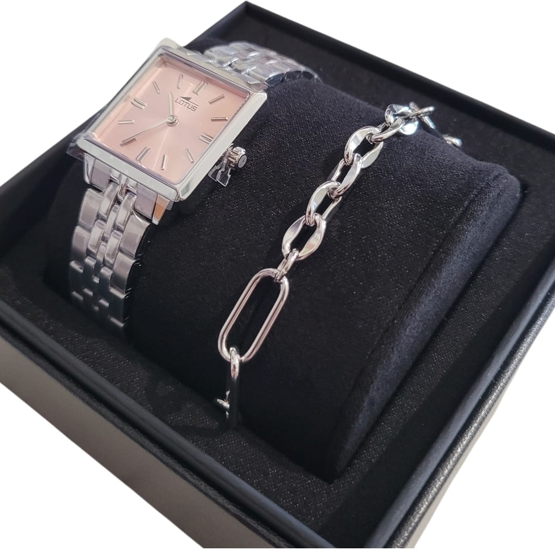 OROLOGIO DONNA 2GETHER LOTUS ROSA CON BRACCIALE IN ACCIAIO